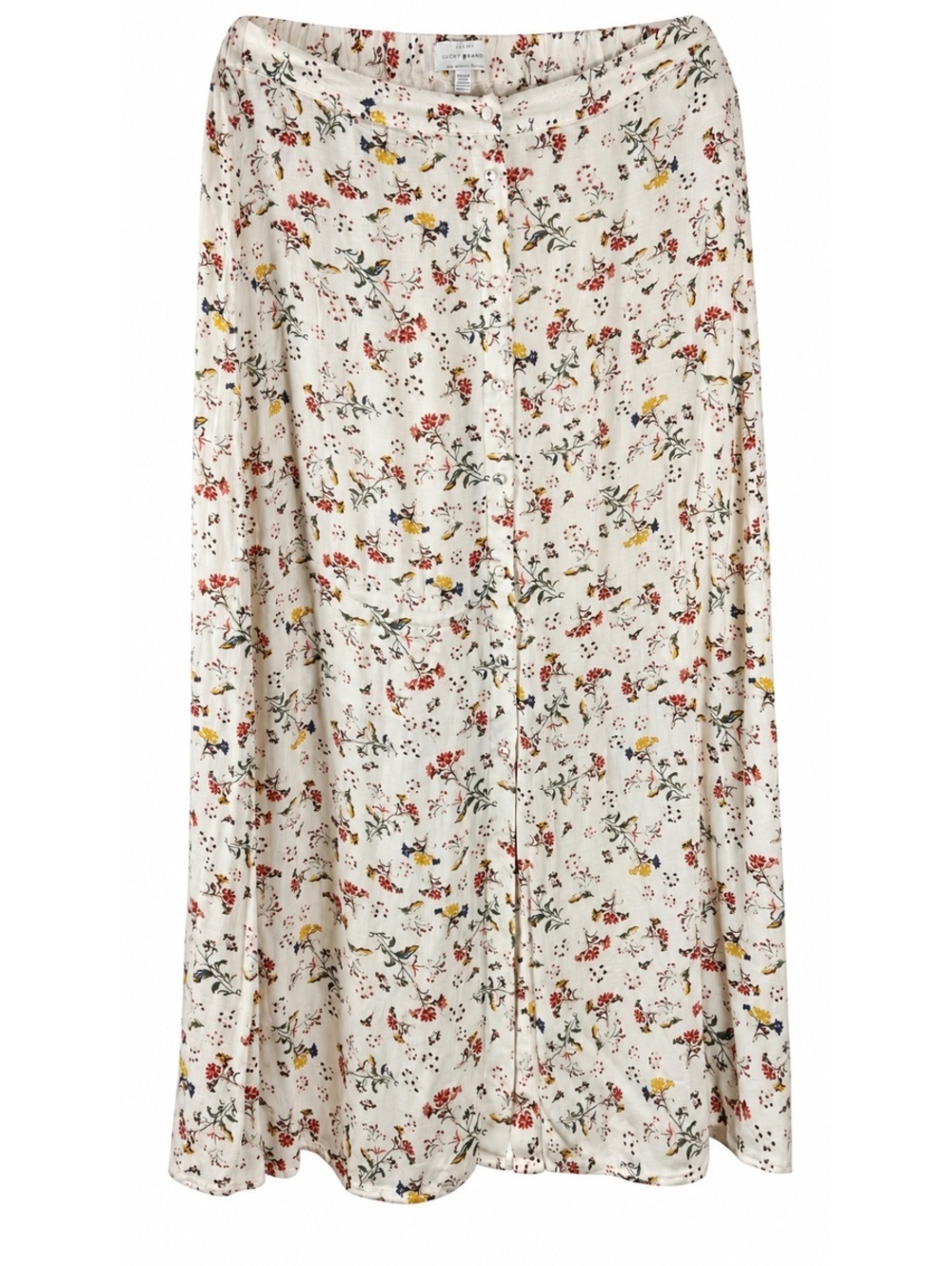 Lucky Brand floral maxi skirt, size XS/TP